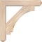 Ekena Millwork Imperial Craftsman Smooth Bracket w/ Offset Brace, Douglas Fir, 5 1/2"W x 26"D x 26"H BKT0604X26X26IMP04SDF - alternate 4